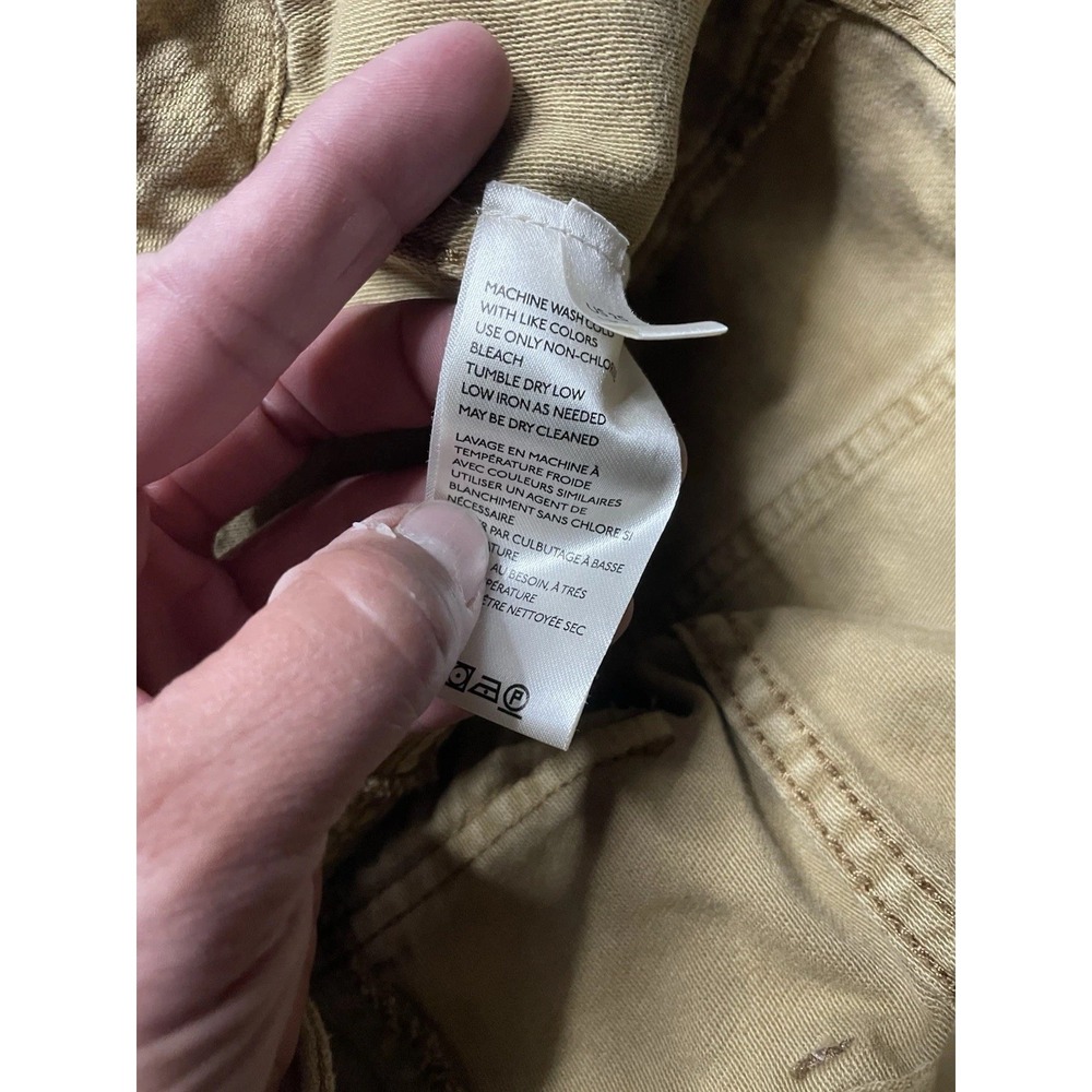 Women's Free People Tan Cropped Pants Capris Size 25, Inseam 21" Khakis - Picture 8 of 13